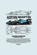 Aston Martin F1 Oversized T-Shirt for Men & Women | Racing Graphic Tee | Aavaran Atlier