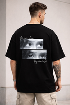 Only You — Custom Eye Photo Oversized Tee (Personalized Back Print)