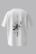Mahadev Oversized T-Shirt | Shiva Trishul Graphic Tee | Spiritual Streetwear for Men & Women