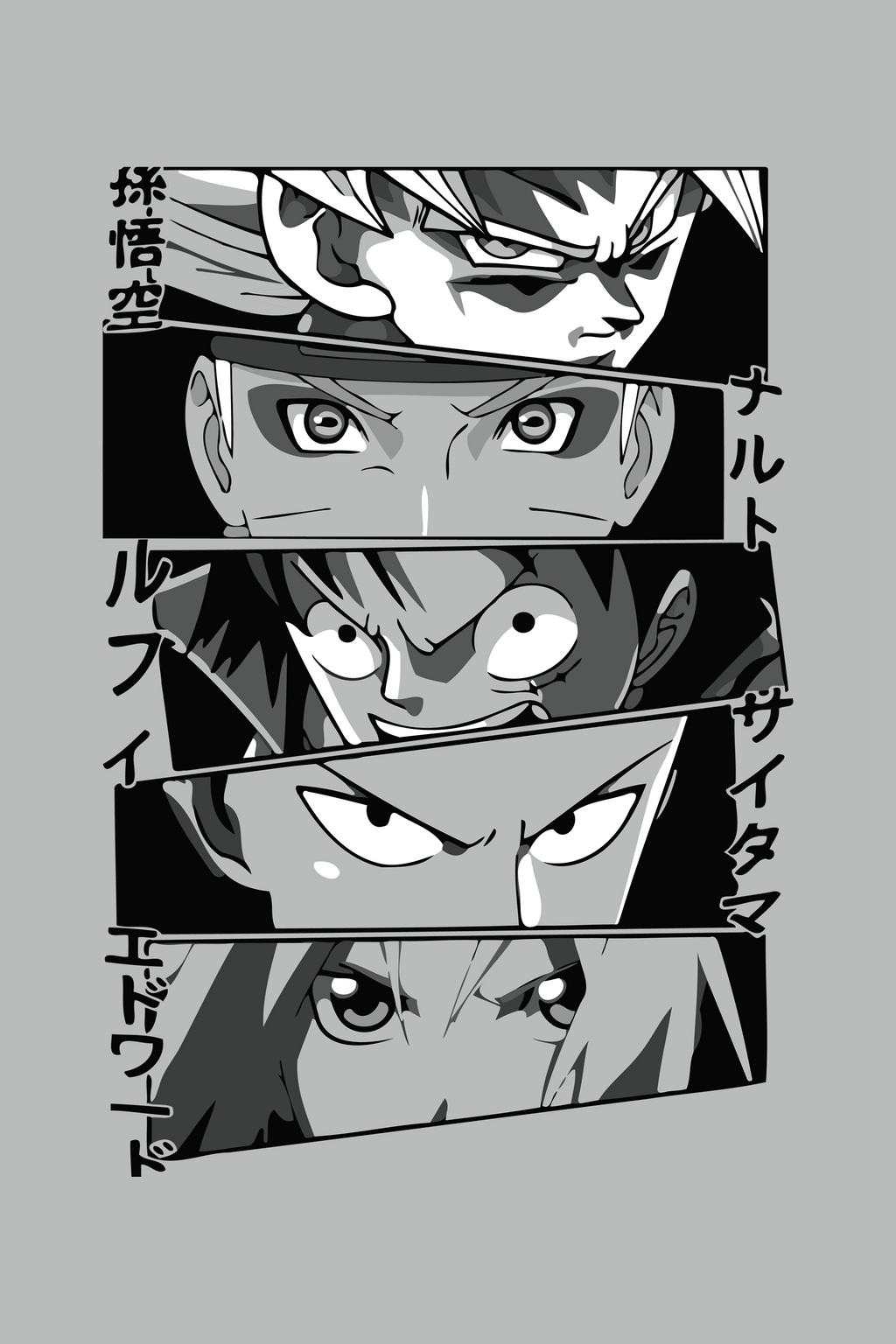Anime Eyes Oversized Tee | Front & Back Graphic | Manga Streetwear T-Shirt