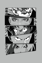 Anime Eyes Oversized Tee | Front & Back Graphic | Manga Streetwear T-Shirt
