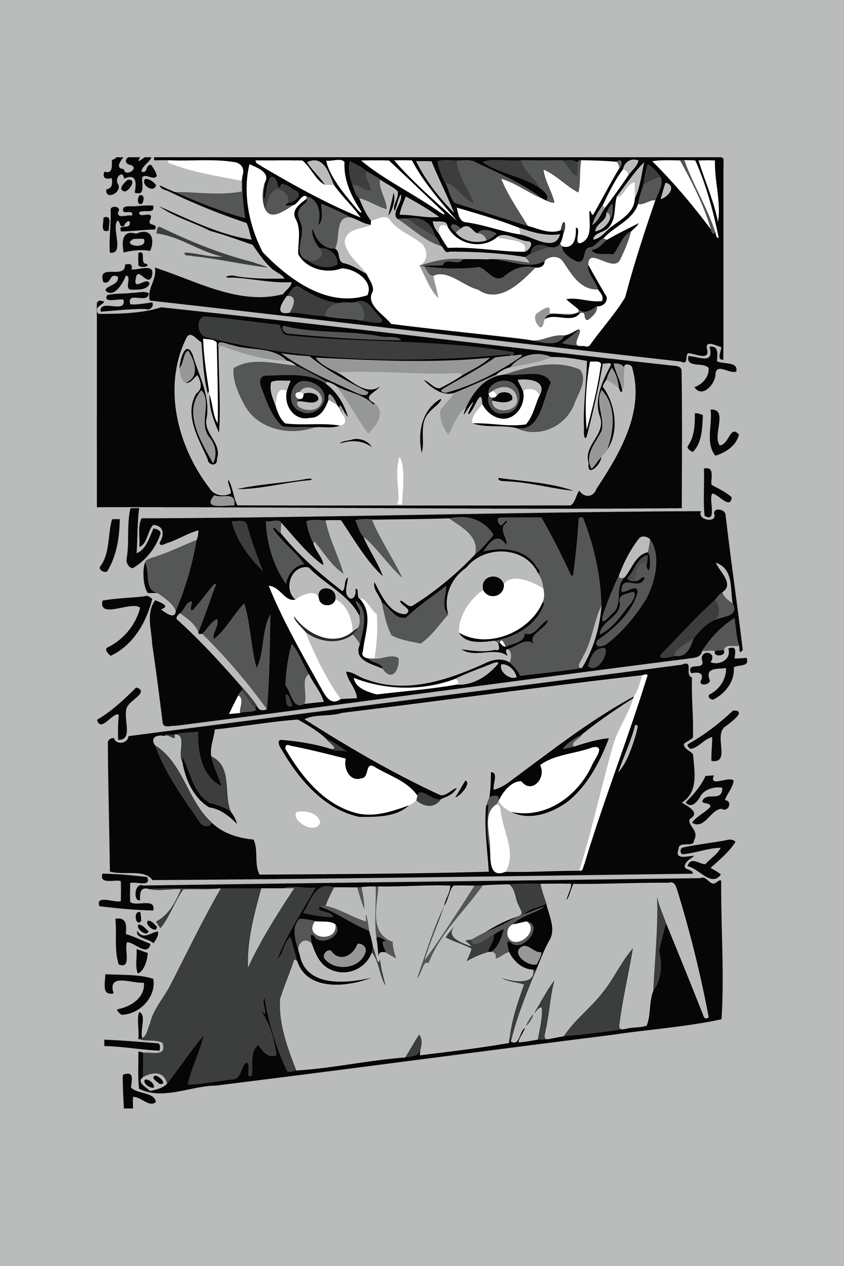 Anime Eyes Oversized Tee | Front & Back Graphic | Manga Streetwear T-Shirt
