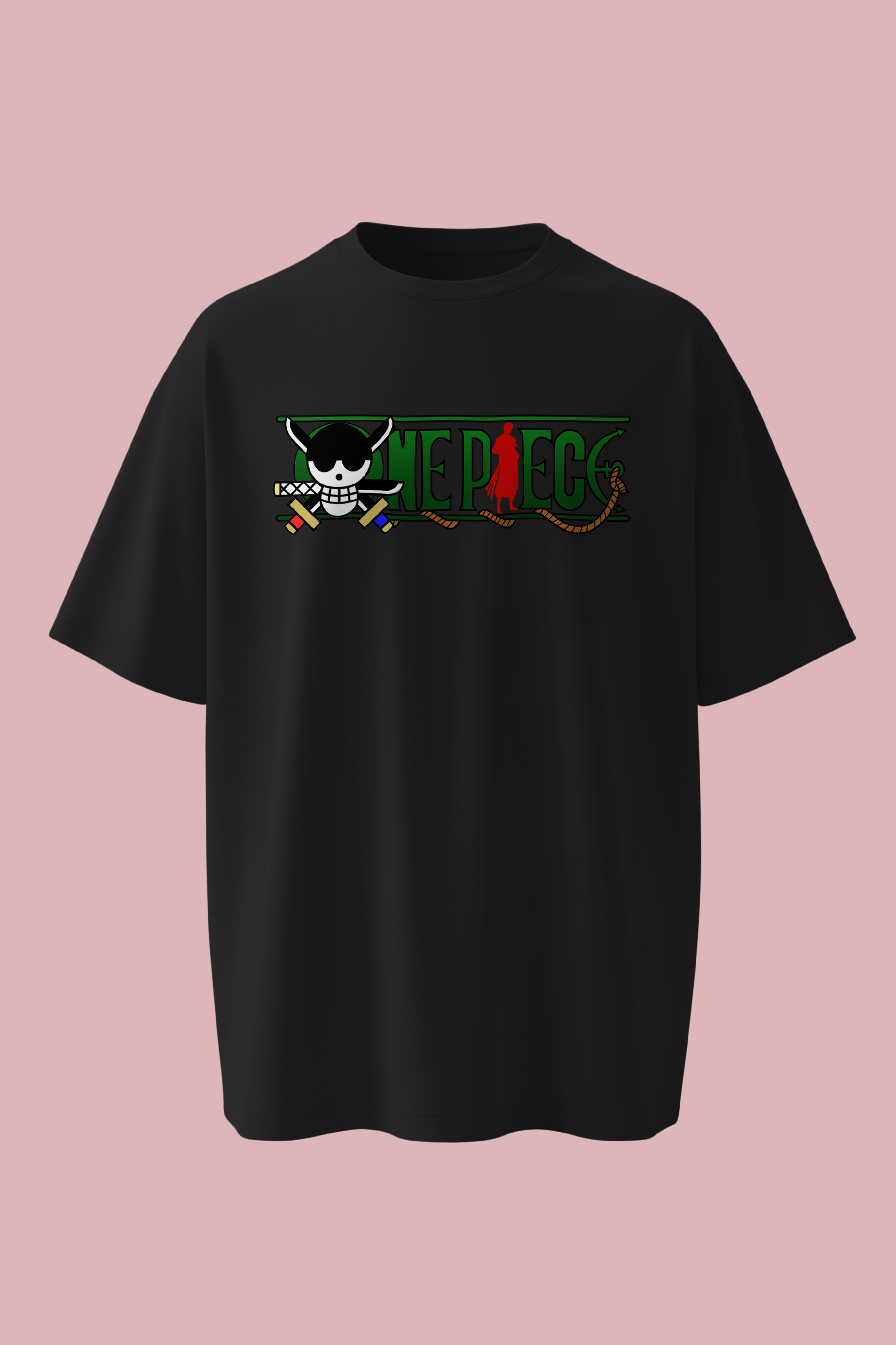 One Piece Luffy Oversized Tee | We Go To The New World Anime Streetwear T-Shirt