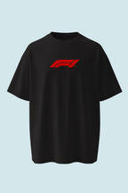 F1 2025 Season Calendar Oversized Tee | Grand Prix Track Map T-Shirt