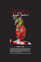 Ayrton Senna Oversized Tee | McLaren MP4/4 Tribute T-Shirt