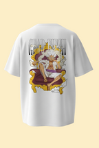 One Piece Luffy Gear 5 Oversized Tee | Monster Trio Anime Streetwear T-Shirt