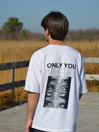 Only You — Custom Eye Photo Oversized Tee (Personalized Back Print)