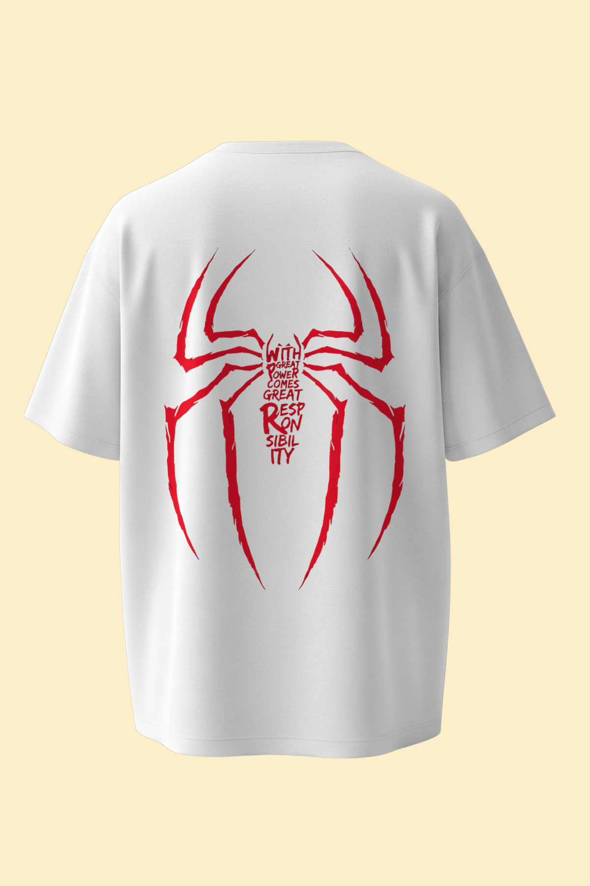 Spider-Man Oversized Tee | Brand New Day Streetwear – Black/White