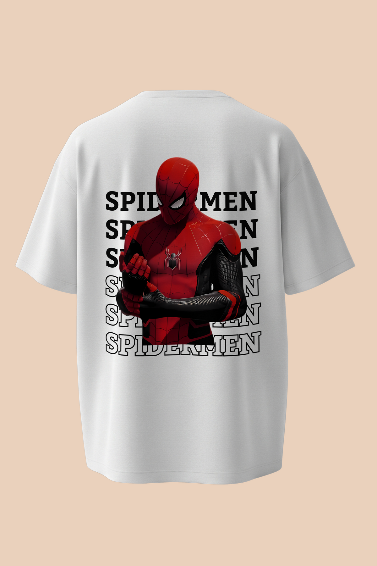 Spider-Man & Spider-Gwen Couple Oversized T-Shirts | Matching Couple T-Shirt Combo